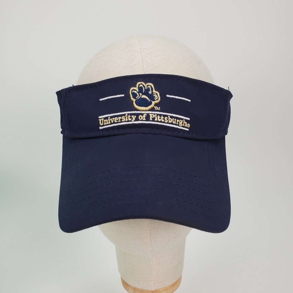 The Game University of Pittsburgh Pitt Panthers Visor Navy Blue Adjustable Hat
